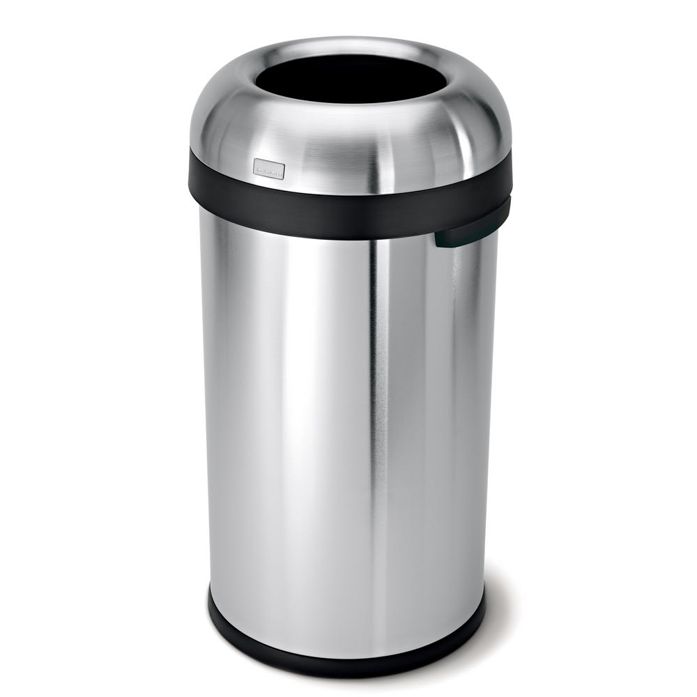 GuestSupply US | Simplehuman 60 Liter Bullet Open Trash Can